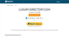 Desktop Screenshot of luxury-directory.com