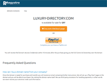Tablet Screenshot of luxury-directory.com